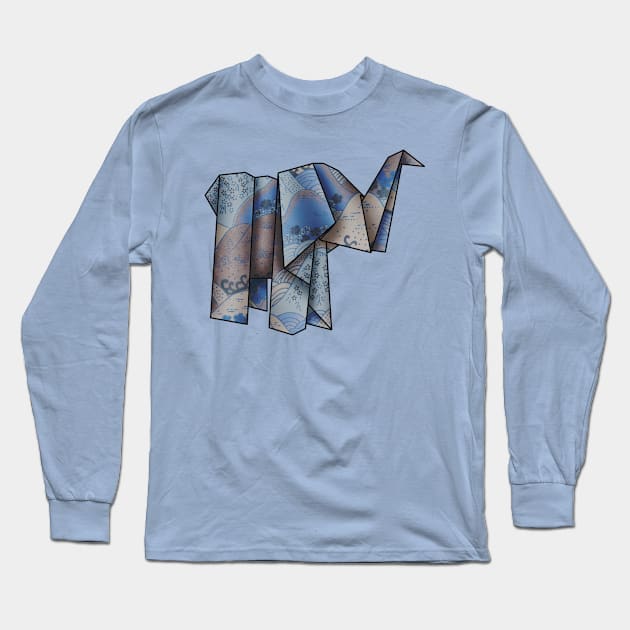 Origamiphant Long Sleeve T-Shirt by pixelvision